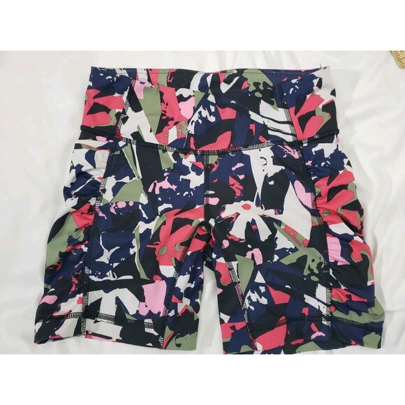 Lululemon Speed Track Shorts Side Pockets Multi Color Women's 4 Running Workout - Picture 1 of 10